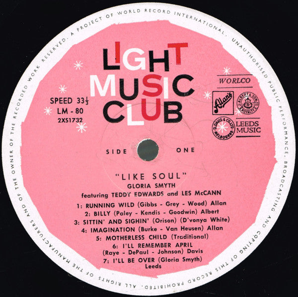 Gloria Smyth – Like Soul! LP vinyl record, image 3 of 6