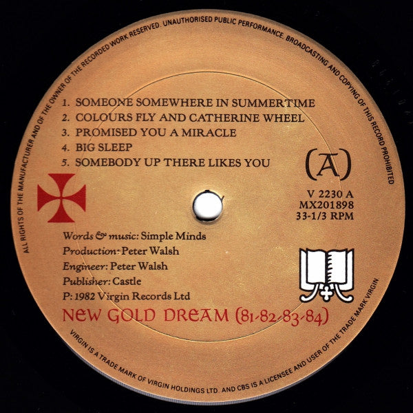Simple Minds – New Gold Dream (81-82-83-84) LP vinyl record, image 4 of 7