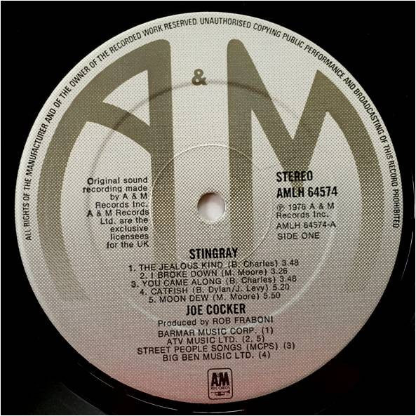Joe Cocker – Stingray LP vinyl record, image 3 of 7