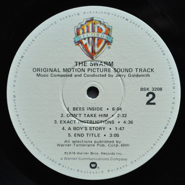 Jerry Goldsmith – The Swarm (Original Motion Picture Soundtrack) LP vinyl record, image 4 of 4