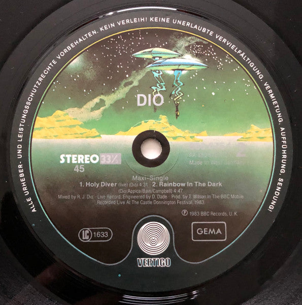 Dio – Hungry For Heaven 12" vinyl record, image 4 of 4