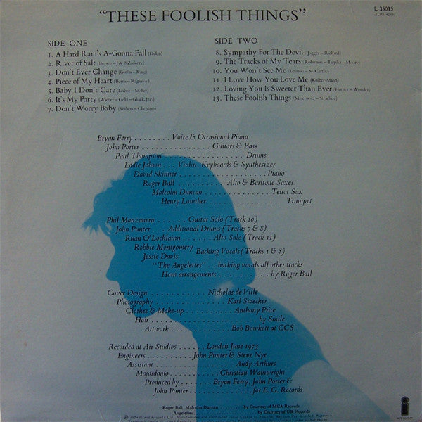 Bryan Ferry – These Foolish Things LP vinyl record, image 2 of 4
