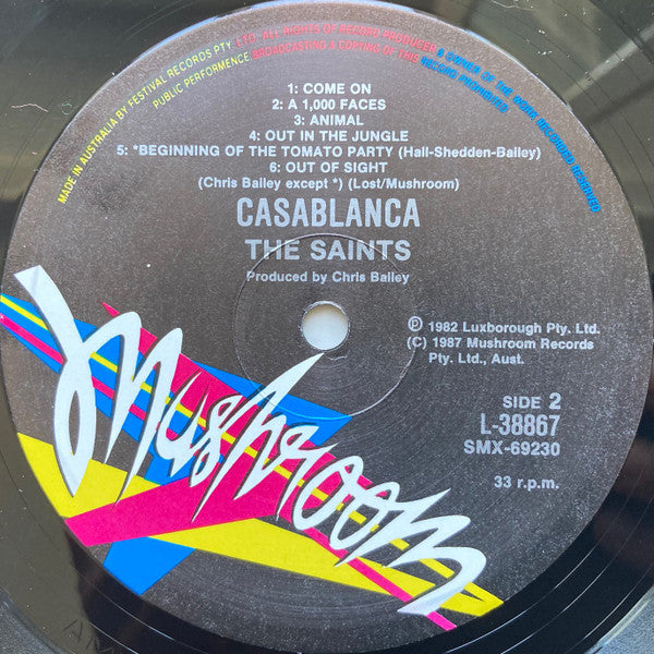 The Saints – Casablanca LP vinyl record, image 4 of 5