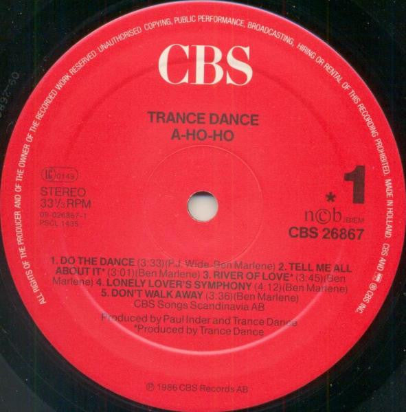 Trance Dance – A-Ho-Ho LP vinyl record, image 3 of 8