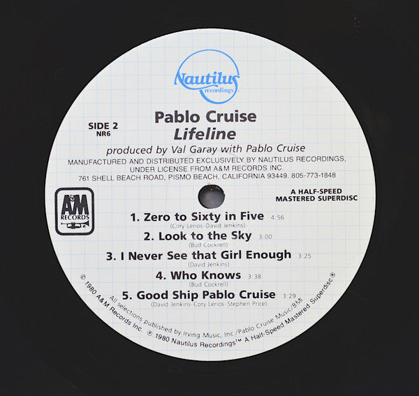 Pablo Cruise – Lifeline LP vinyl record, image 7 of 10