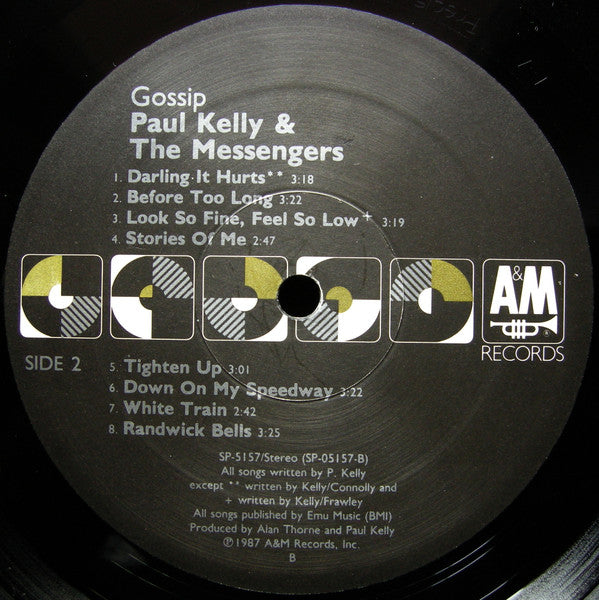 Paul Kelly And The Messengers – Gossip LP vinyl record, image 4 of 10