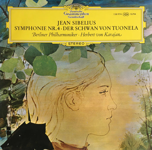 Jean Sibelius, Berliner Philharmoniker, Herbert von Karajan – Symphonie Nr. 4 / Der Schwan Von Tuonela LP vinyl record, image 1 of 4
