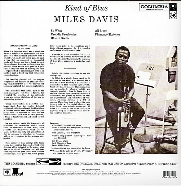 Miles Davis – Kind Of Blue LP vinyl record, image 2 of 6