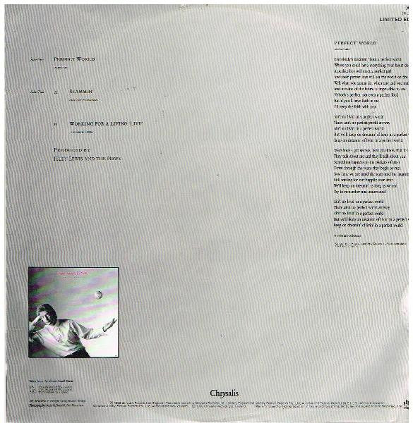 Huey Lewis & The News – Perfect World 12" vinyl record, image 2 of 4