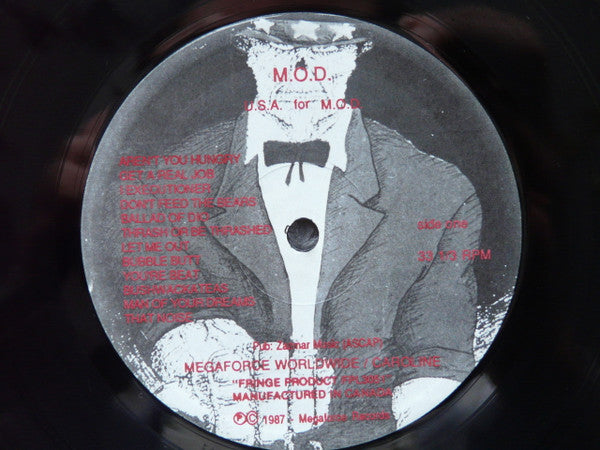 Method Of Destruction – U.S.A. For M.O.D. LP vinyl record, image 3 of 6