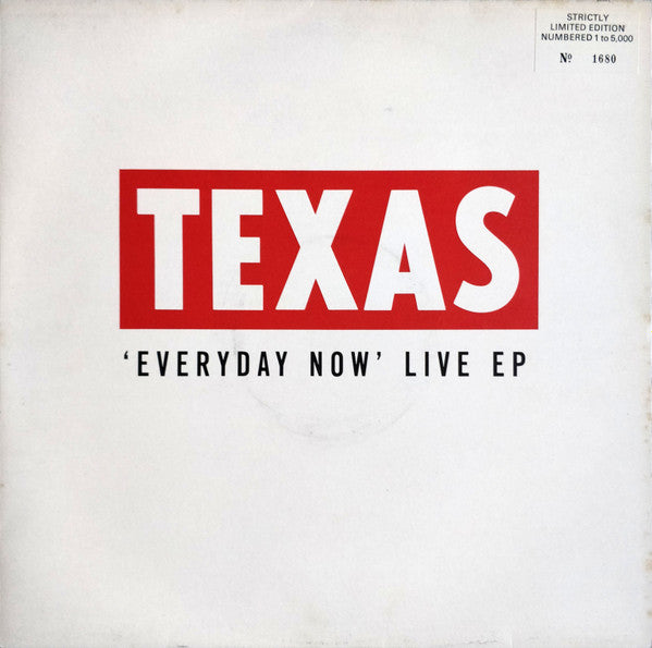 Texas – Everyday Now Live EP
