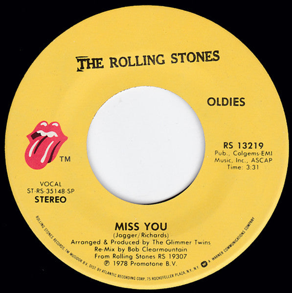 The Rolling Stones – Miss You 7" vinyl record, image 3 of 4