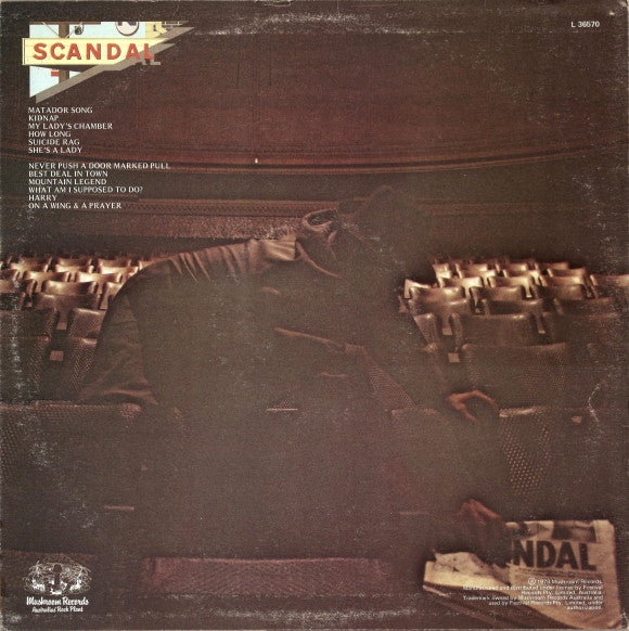 Scandal – Scandal LP vinyl record, image 2 of 6