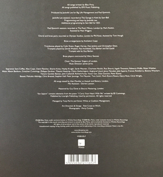 Bloc Party – Intimacy LP vinyl record, image 3 of 7