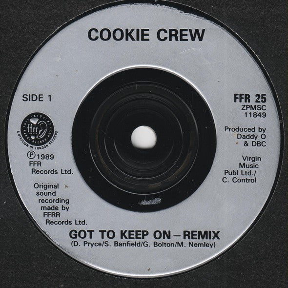 The Cookie Crew – Got To Keep On (Remix) 7" vinyl record, image 3 of 4