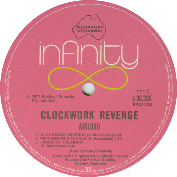 Airlord – Clockwork Revenge LP vinyl record, image 3 of 6