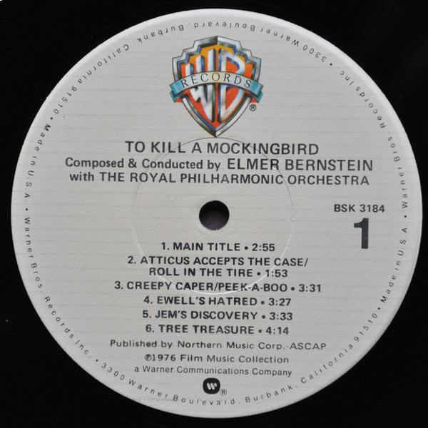 Elmer Bernstein, Royal Philharmonic Orchestra – To Kill A Mockingbird LP vinyl record, image 3 of 3