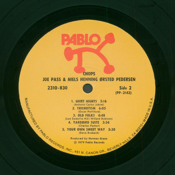 Joe Pass, Niels-Henning Ørsted Pedersen – "Chops" LP vinyl record, image 4 of 4
