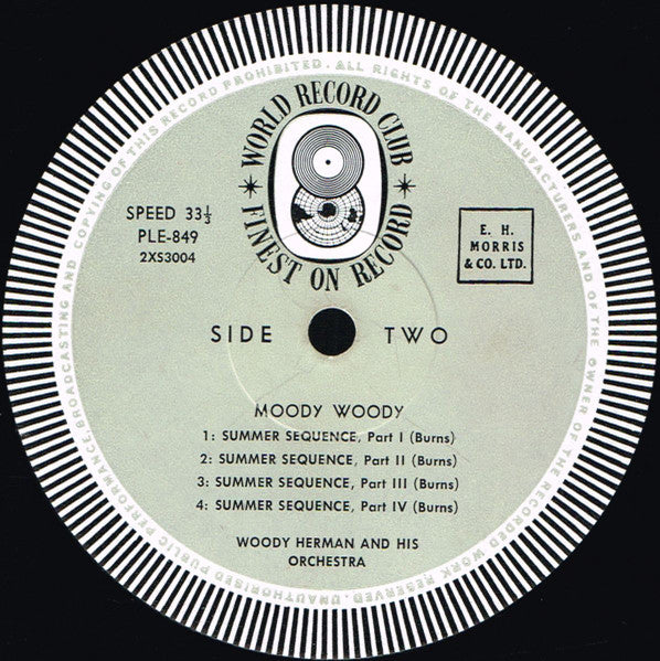 Woody Herman And His Orchestra, Charlie Byrd – Moody Woody Featuring Summer Sequence LP vinyl record, image 4 of 5