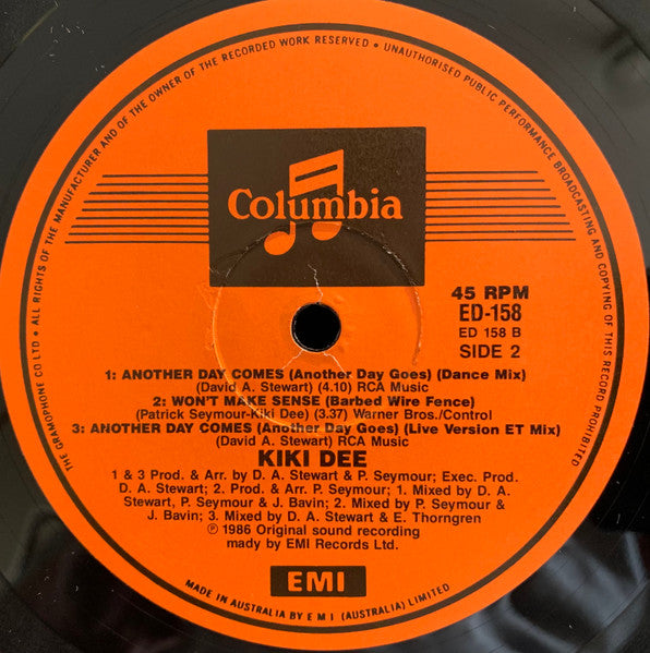 Kiki Dee – Another Day Comes (Another Day Goes) 12" vinyl record, image 4 of 4