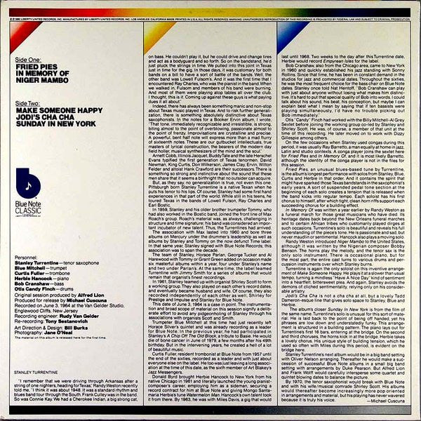 Stanley Turrentine – In Memory Of LP vinyl record, image 2 of 4