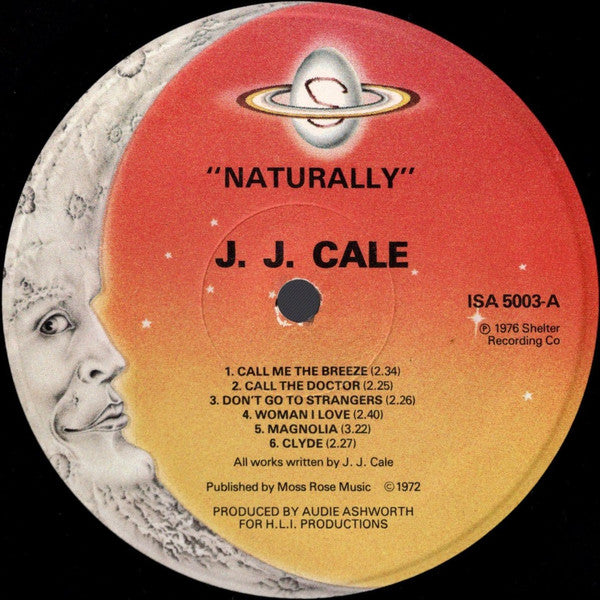 J.J. Cale – Naturally LP vinyl record, image 3 of 6