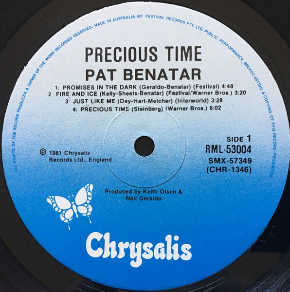 Pat Benatar – Precious Time LP vinyl record, image 3 of 7