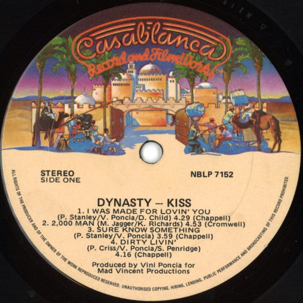 Kiss – Dynasty LP vinyl record, image 3 of 4