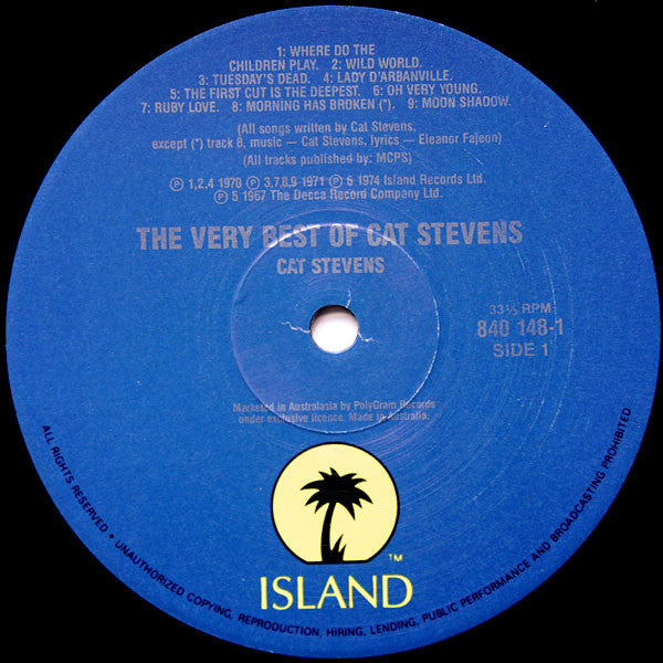 Cat Stevens – The Very Best Of Cat Stevens LP vinyl record, image 3 of 4