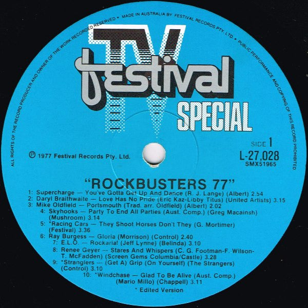 Various – Rockbusters '77 LP vinyl record, image 3 of 6