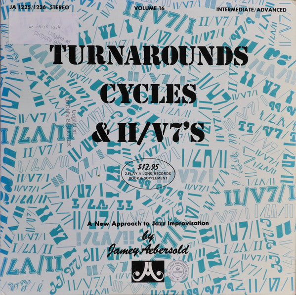 Jamey Aebersold – Turnarounds, Cycles & II/V7's (2xLP) LP vinyl record, image 1 of 7