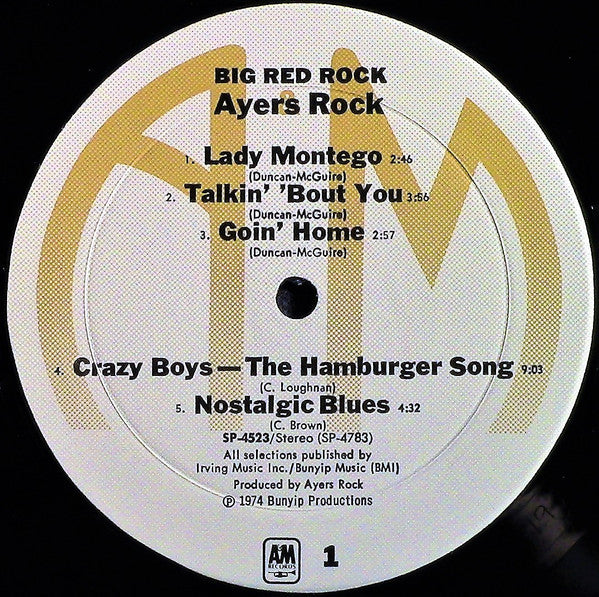 Ayers Rock – Big Red Rock LP vinyl record, image 3 of 6