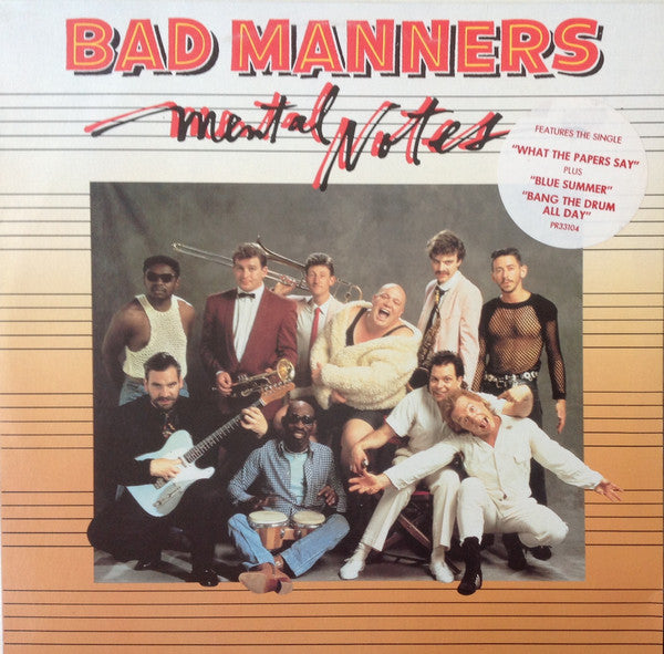 Bad Manners – Mental Notes LP vinyl record