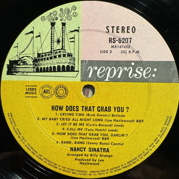 Nancy Sinatra – How Does That Grab You? LP vinyl record, image 4 of 4