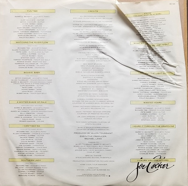 Joe Cocker – Luxury You Can Afford LP vinyl record, image 6 of 6