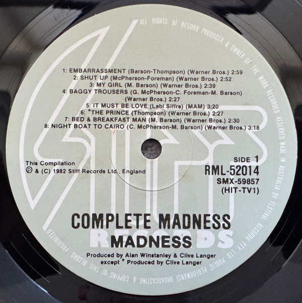 Madness – Complete Madness LP vinyl record, image 5 of 6