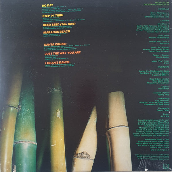 Grover Washington, Jr. – Reed Seed LP vinyl record, image 2 of 4