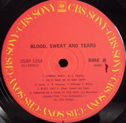 Blood, Sweat And Tears – Blood, Sweat And Tears LP vinyl record, image 8 of 8