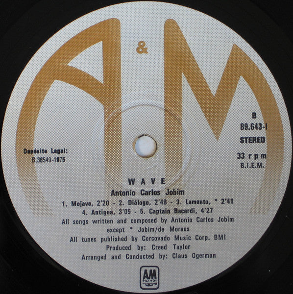 Antonio Carlos Jobim – Wave LP vinyl record, image 6 of 6