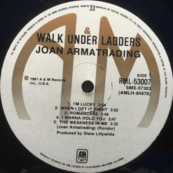 Joan Armatrading – Walk Under Ladders LP vinyl record, image 3 of 6