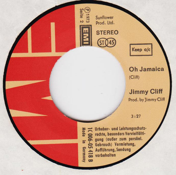 Jimmy Cliff – On My Life 7" vinyl record, image 4 of 4