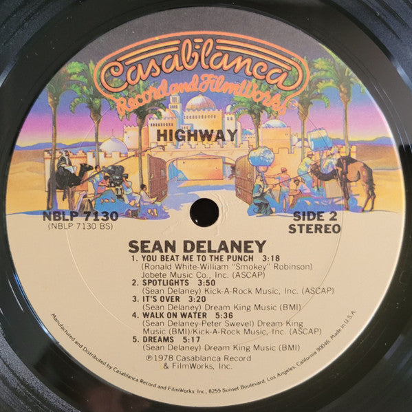 Sean Delaney – Highway LP vinyl record, image 4 of 4