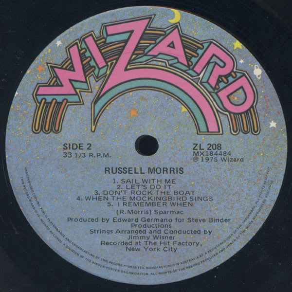 Russell Morris – Russell Morris LP vinyl record, image 4 of 4