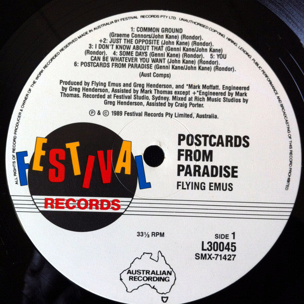 The Flying Emus – Postcards From Paradise LP vinyl record, image 6 of 7