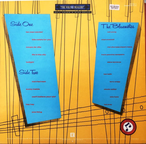 Neil Young, The Bluenotes – This Note's For You LP vinyl record, image 2 of 4