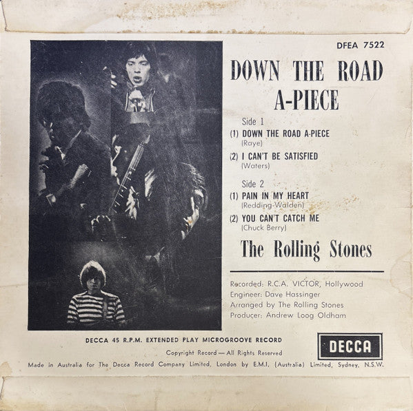 The Rolling Stones – Down The Road A-Piece 7" vinyl record, image 2 of 4