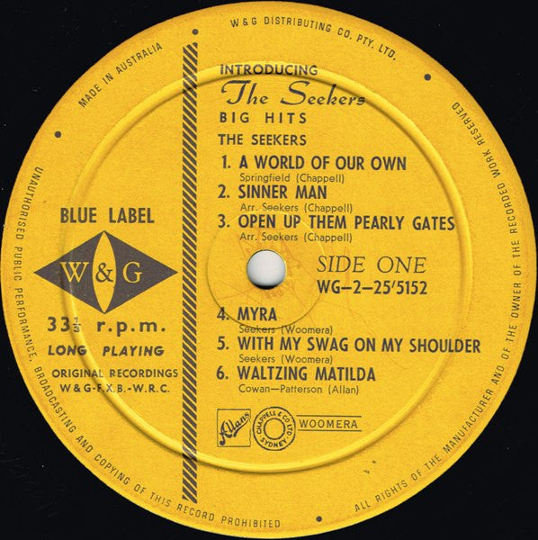 The Seekers – Introducing The Seekers Big Hits (2xLP) LP vinyl record, image 4 of 9