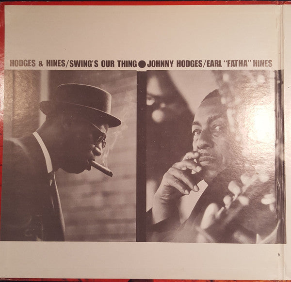 Johnny Hodges, Earl Hines – Swing's Our Thing LP vinyl record, image 2 of 8