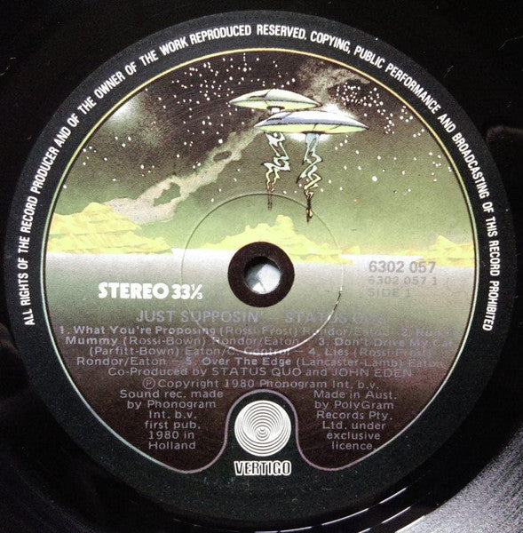 Status Quo – Just Supposin'... LP vinyl record, image 4 of 5