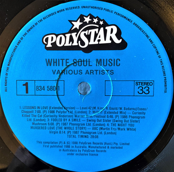 Various – White Soul LP vinyl record, image 5 of 8